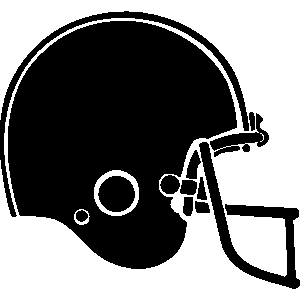 Football helmet clip art black and white
