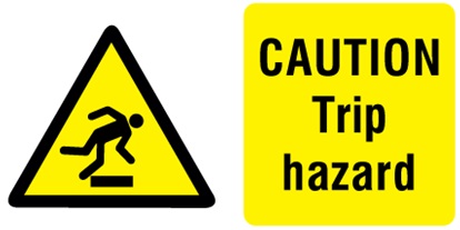 Label Source | News | Trip Hazard Signs: Is Your Workplace Safe?