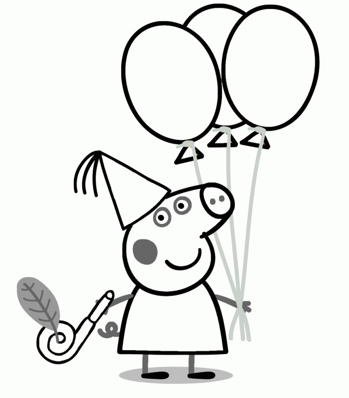Peppa Pig Coloring Pages - AZ Coloring Pages