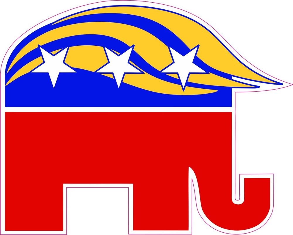 Republican Elephant Sticker | eBay