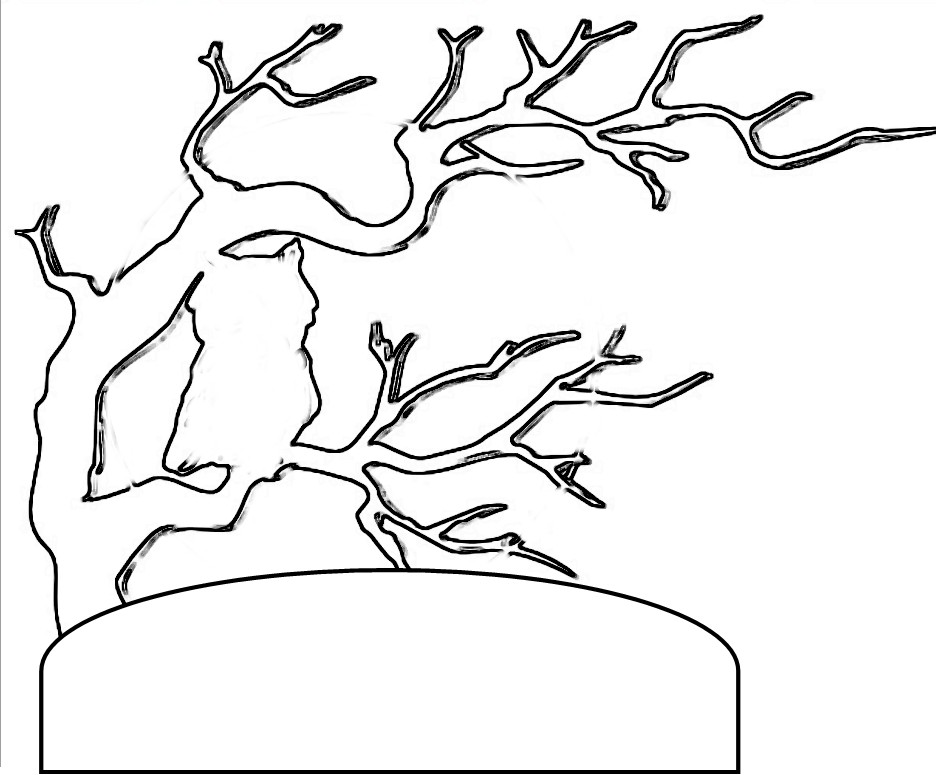 Outline Tree - AZ Coloring Pages