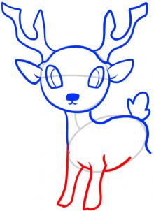 Animals - How to Draw a Deer for Kids