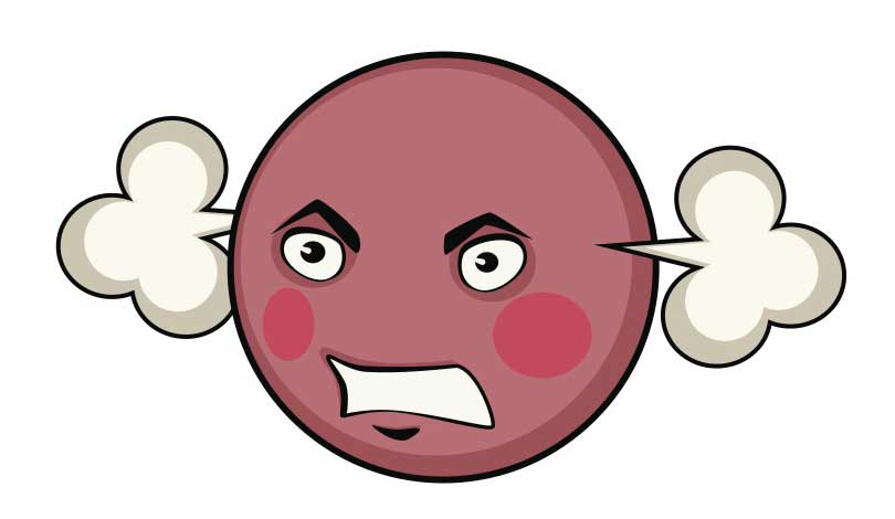 Red Angry Face