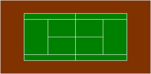 Tennis Court Clip Art - vector clip art online ...