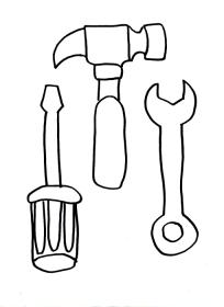 r tool Colouring Pages
