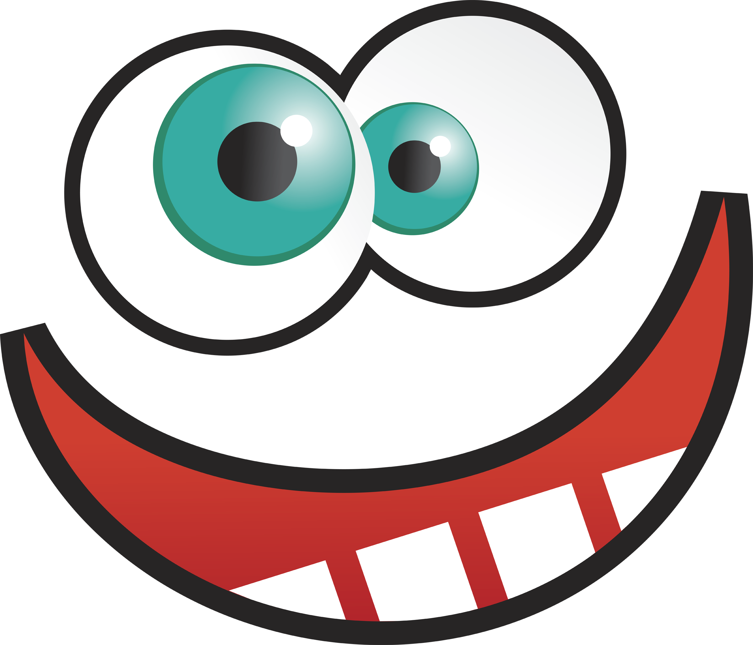 Funny cartoon faces clip art