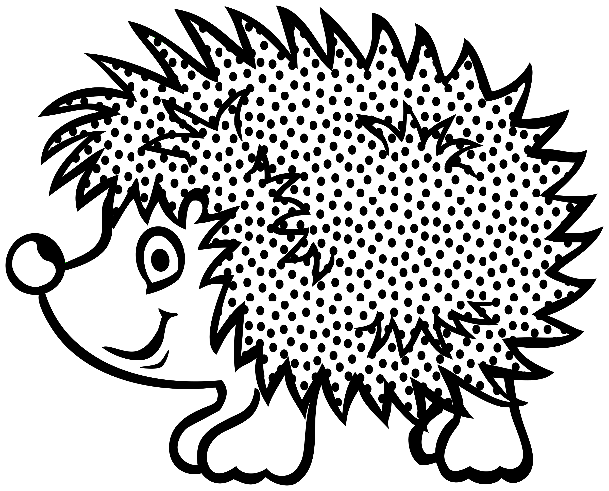 hedgehog - lineart