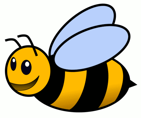 Cartoon bumble bee clip art