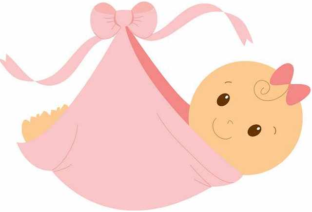 Baby girl clipart free