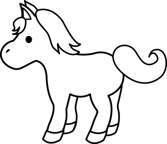 Black and white animal clipart