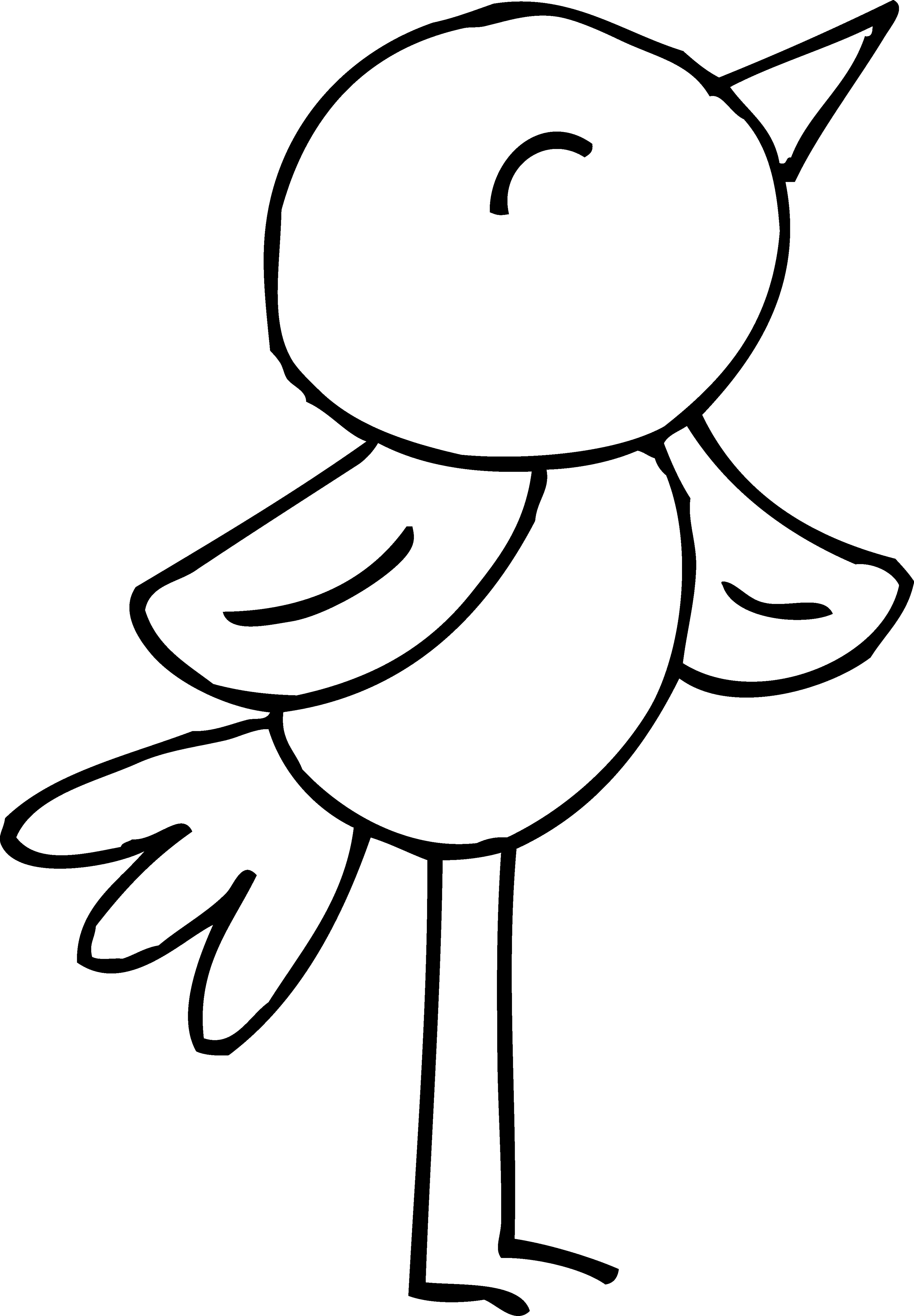Free spring flower black and white clipart
