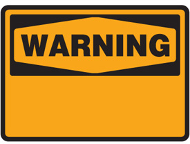 Blank Warning Sign - ClipArt Best