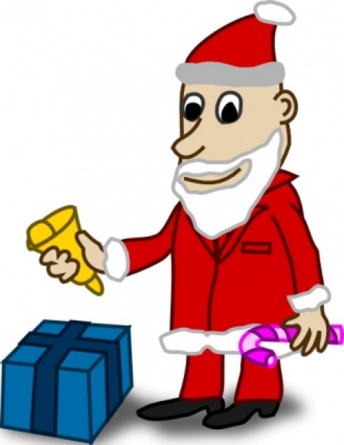 Comic Characters Santa clip art | Download free Vector