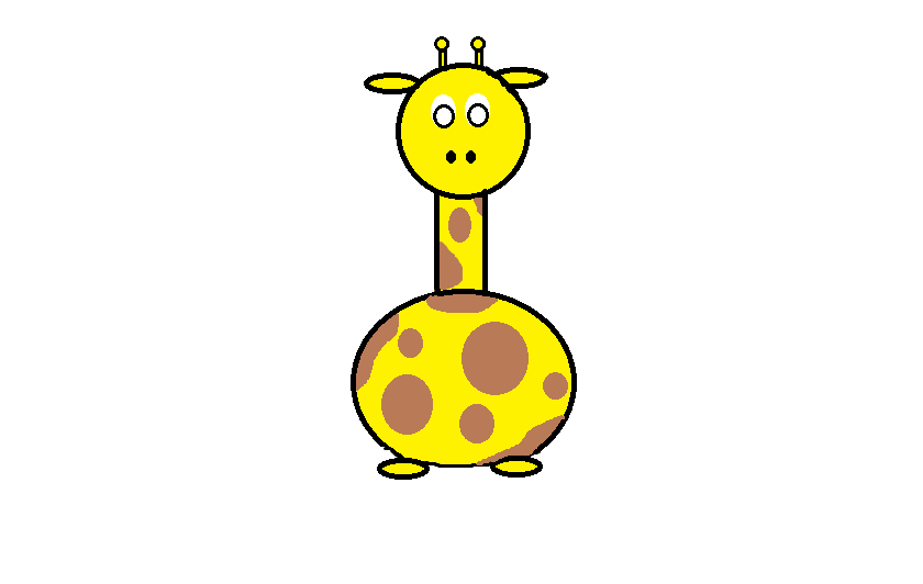 How to Draw (A Giraffe) in Microsoft Paint ~ so tomorrow