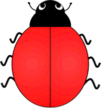 Ladybug clipart no dots