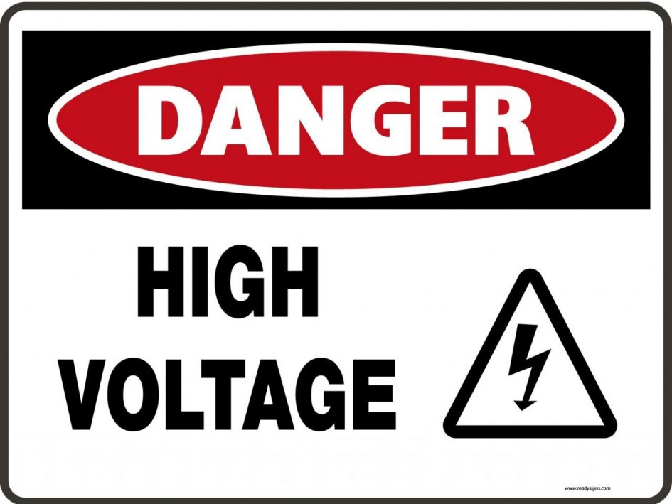 Component. symbol for volts: High Voltage Symbol Clipart Best For ...