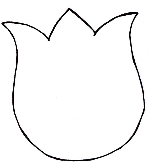 Tulip Template Printable