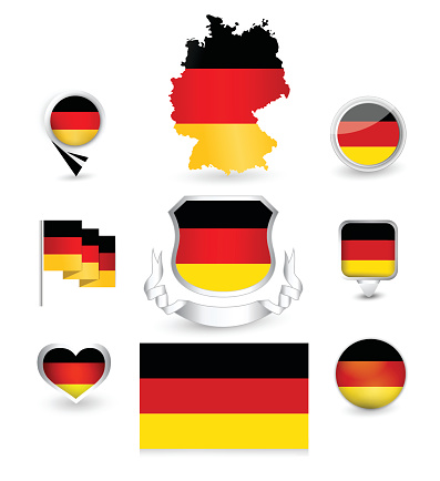 Cartoon Of A Germany Flag Clip Art, Vector Images & Illustrations ...