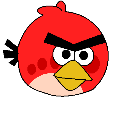 The Red Bird from Angry Birds by Martysia333 on DeviantArt