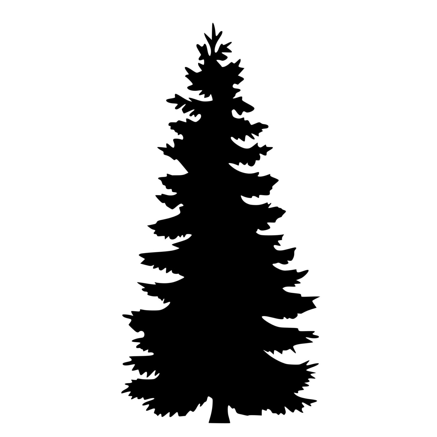 Fir Tree Silhouette - ClipArt Best