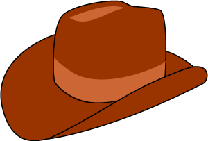 Cowboy Hat Clip Art, Rodeo Fiesta Graphics