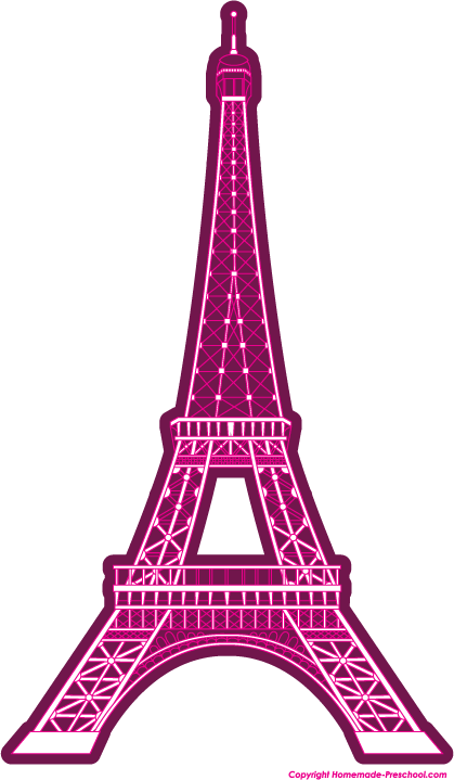 Paris eiffel tower clipart