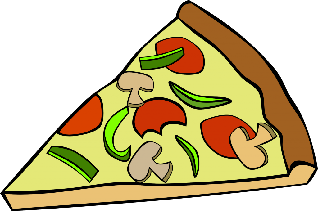 Triangle pizza clipart