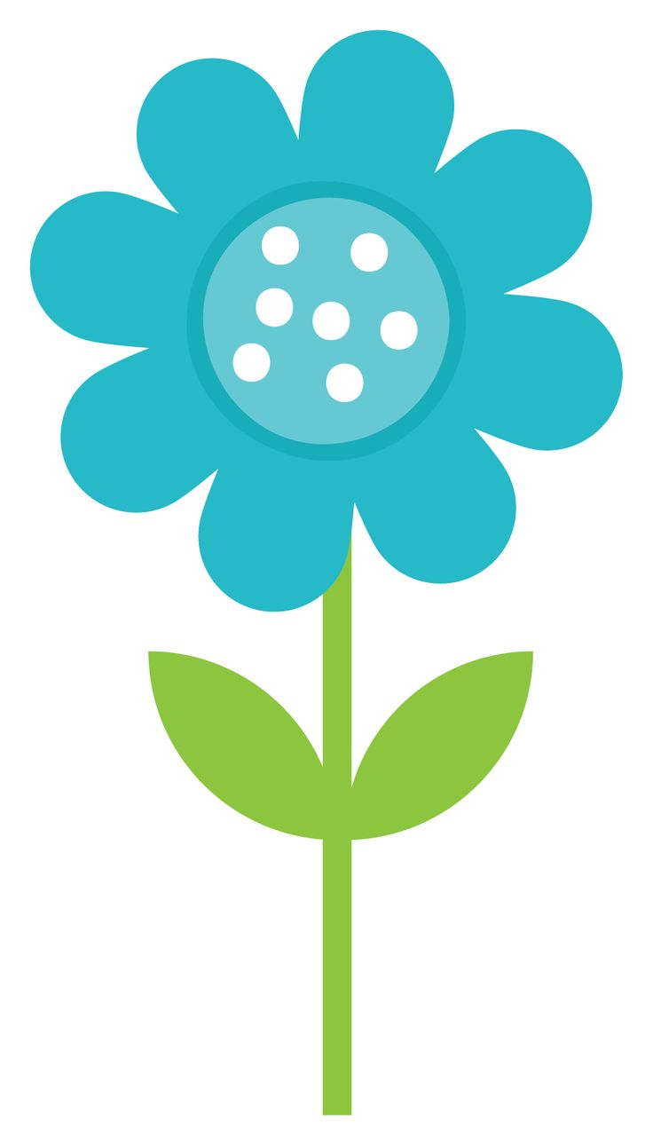 clip art turquoise flower - photo #15