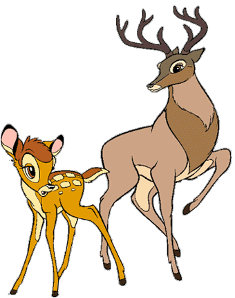 Bambi and the Great Prince of the Forest Clip Art Images