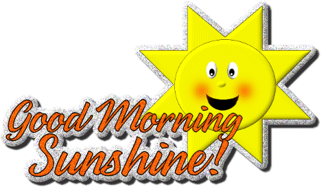 Good morning sunshine clipart