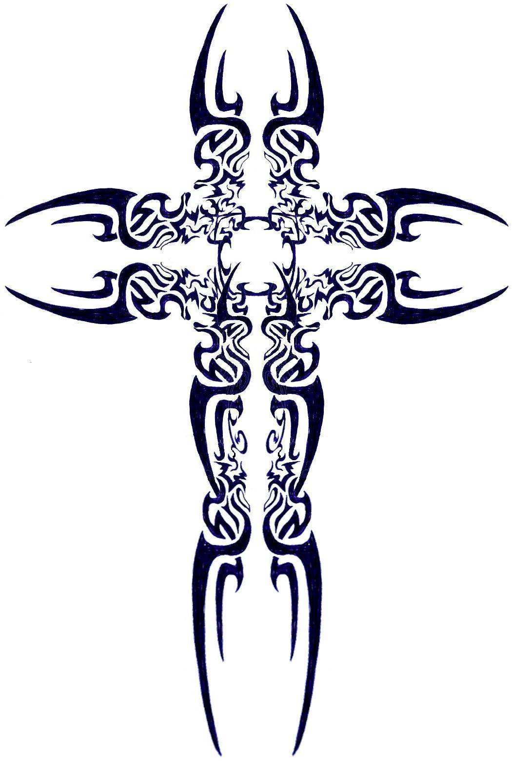 Tribal cross 2 by roleplayingdirt on deviantART ...