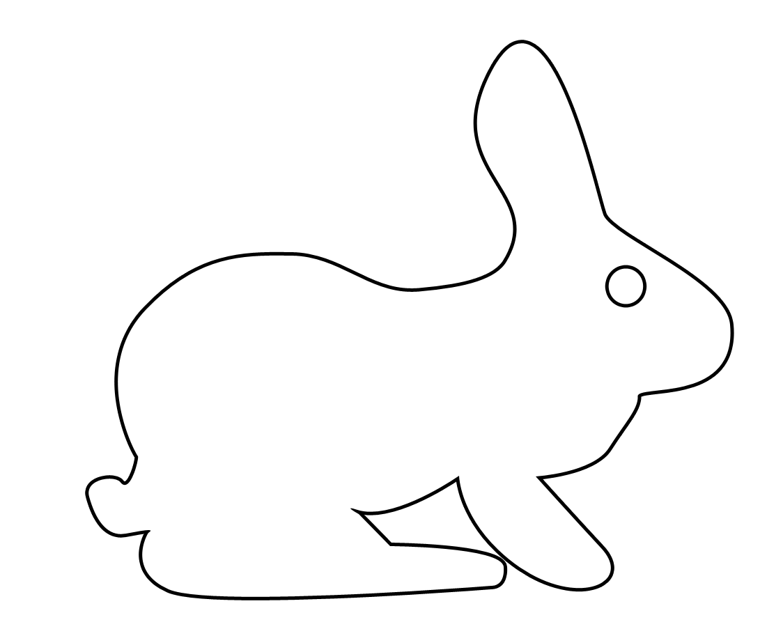 Bunny Rabbit Outline ClipArt Best