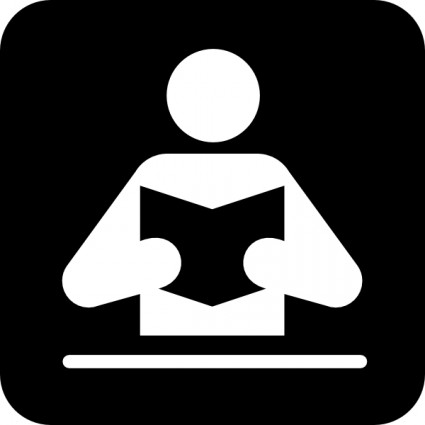 Person Reading Book clip art | Vector Clip Art