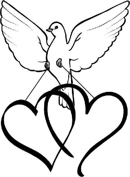 clipart wedding rings and doves - photo #21