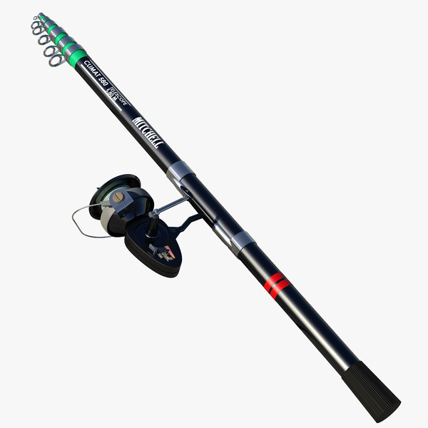 3D max fishing rod fish