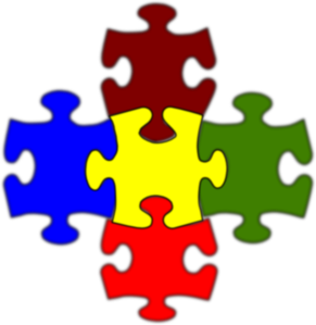 Jigsaw White Puzzle Piece Large clip art - vector clip art online ...
