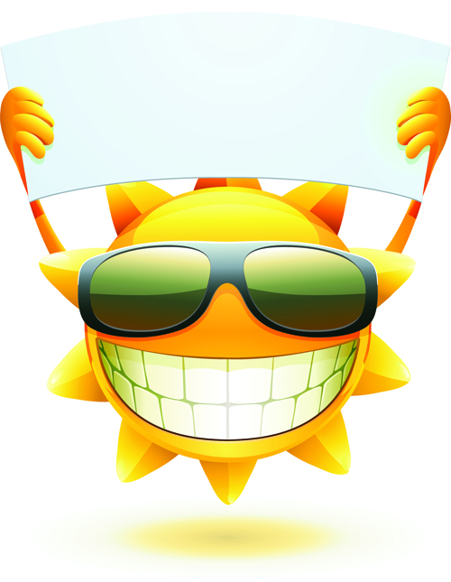 Elements of Summer Sun vector art 04 - Vector Other free download