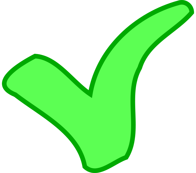 Clipart - green OK / success symbol
