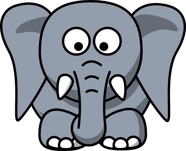 elephant printable clipart - photo #10