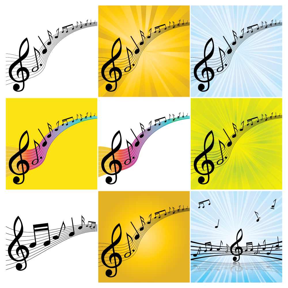 Music Melody Background Vector | DragonArtz Designs (we moved to ...