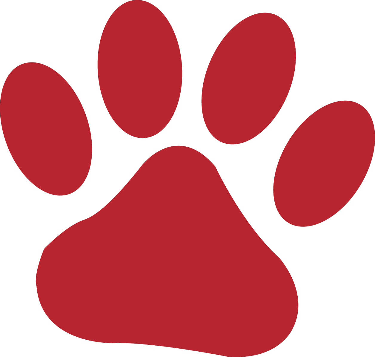 Red Paw Print - ClipArt Best