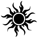 Tribal Sun Tattoo - ClipArt Best