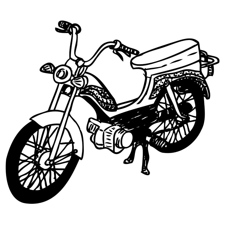 Line Art Motorcycle : Motorcycle line drawing clipart best