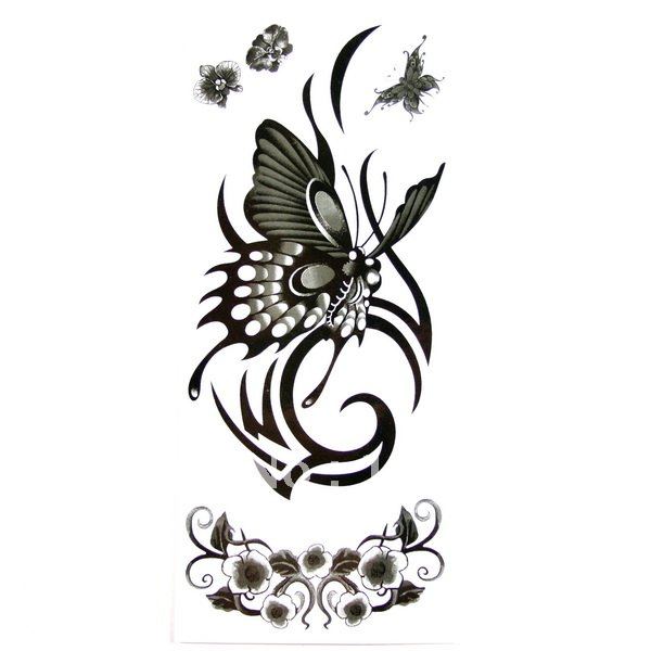 New Temporary Tattoos Black & White Design Authentic FREE SHIPPING ...