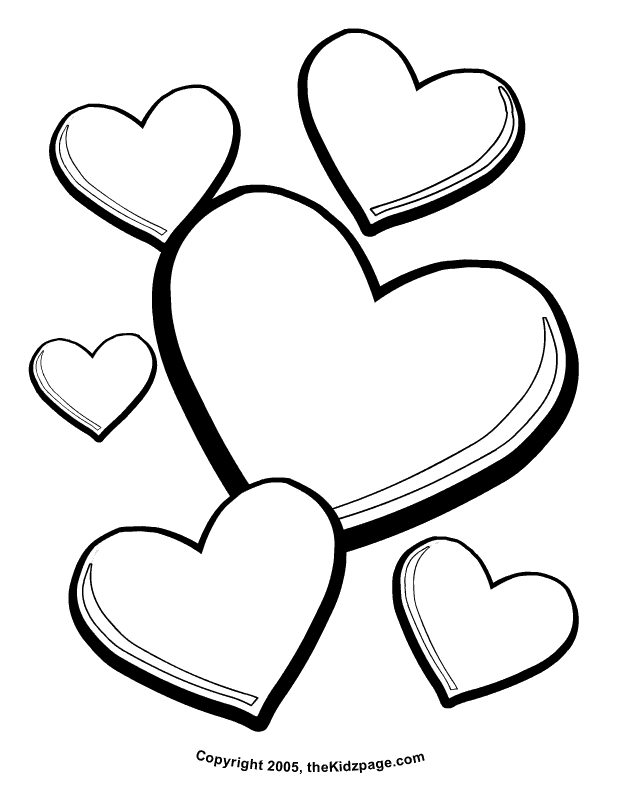 Heart Pictures For Kids To Color - Asthenic.net
