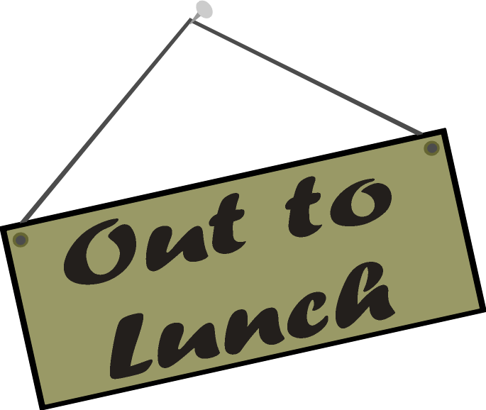 Lunch Break Sign Clipart