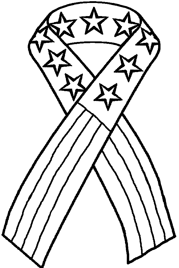 Awareness Ribbon Coloring Page - AZ Coloring Pages