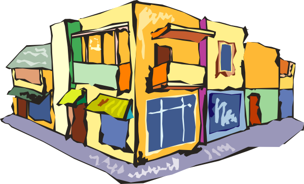 Shopping Building Clipart