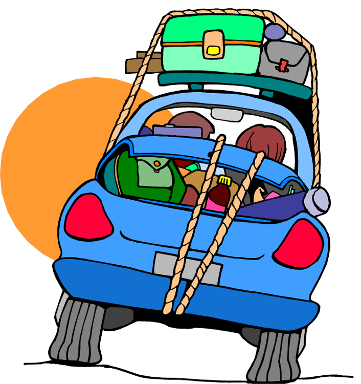 Car Driving On Road Clipart