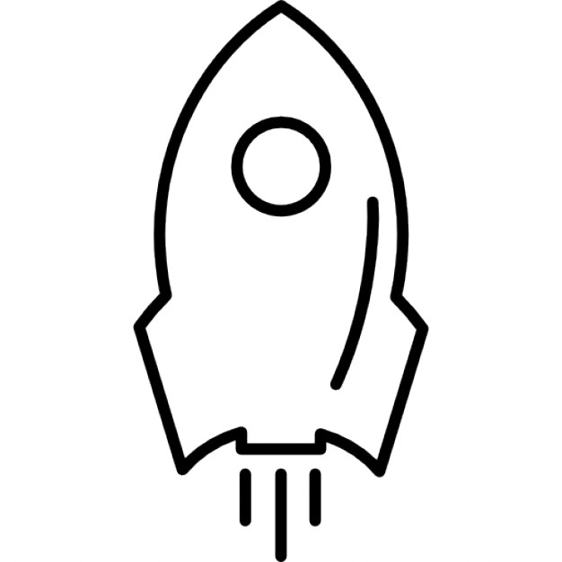 Rocket ship outline Icons | Free Download
